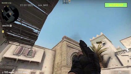 How to Smoke A Long on Dust 2, option 2 - CSGO