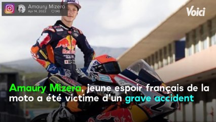 VOICI - Amaury Mizera, jeune espoir français de la moto, victime d'un grave accident
