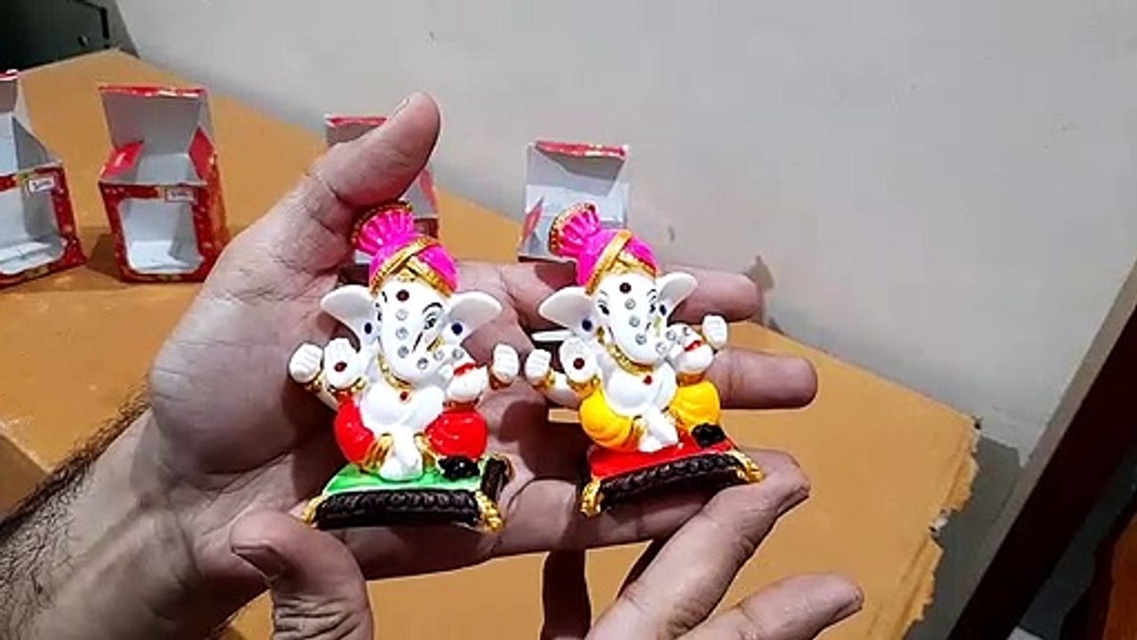 Unboxing and Review of Small Ganesha Statue Mini Ganesh Ganpati Polyresin Sculptures