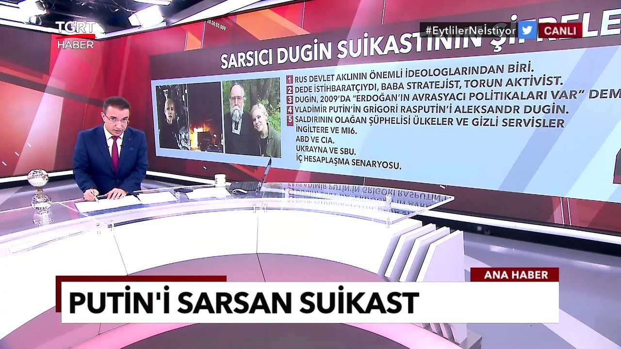 Rusya Bu Ölümle Çalkalanıyor: Putin'i Sarsan Dugin Suikastının Şifreleri - TGRT Ana Haber