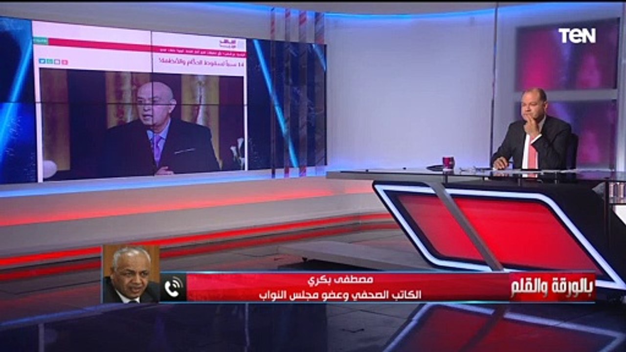 ‏"دي صورة سوداوية"مصطفى بكري يثبت ‏لعماد الدين أديب خطورة ما كتبه والذي ينذر بانهيار الدولة
