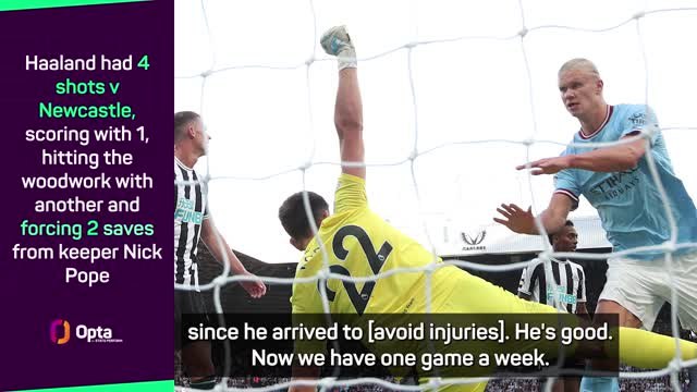 City physios have done 'incredible job' with Haaland - Guardiola