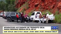 ¡Encontronazo¡ Accidente de tránsito en Kilómetro 23 deja varias personas heridas