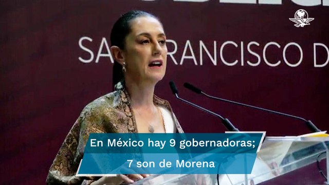 Sheinbaum dice que las mujeres pueden ser astronautas, diputadas y hasta presidentas