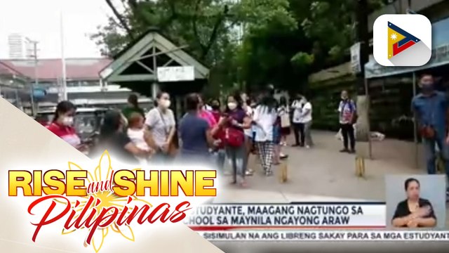 Mga magulang at estudyante, maagang nagtungo sa Araullo High School sa Maynila ngayong araw; Araullo High School, kakayanin pang tumanggap ng late enrollees