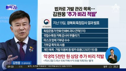 법카로 가발 관리·목욕…김원웅 ‘추가 비리 적발’