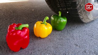 Crushing Crunchy & Soft Things by Car Compilation : pen, bell pepper, lemon and more