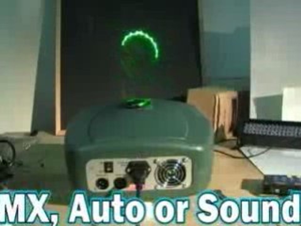 Green DMX Animation Laser -250+ inbuilt frame incl Text