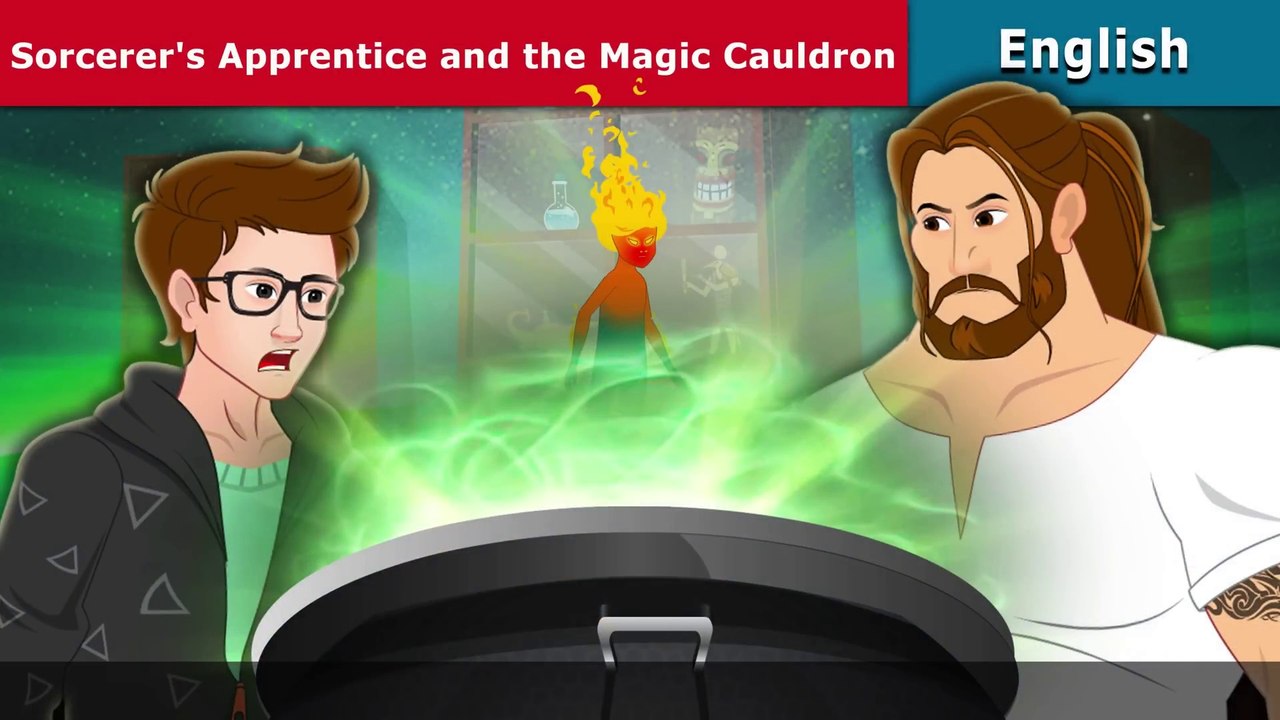 Sorcerer's Apprentice and the Magic Cauldron English Fairy Tales