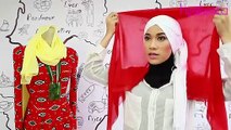 HIJABISTA DIY TUTORIAL_ Sensasi Bawal Merah oleh Nur Aina Fazira