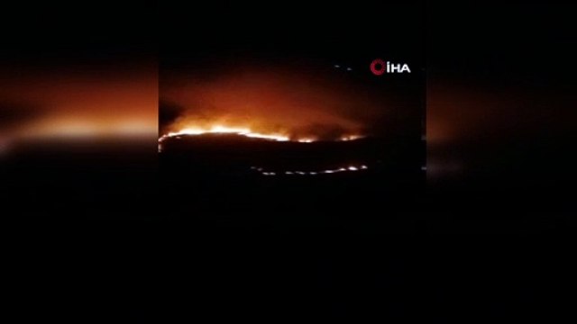 Terör örgütü PKK/YPG üyeleri Pençe-Kilit Operasyonu bölgesinde yangın çıkardı