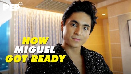 Miguel Tanfelix getting ready for the GMA Thanksgiving Gala Night