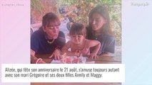 Alizée : Anniversaire en famille avec Annily et Maggy, ses deux filles copies conformes !