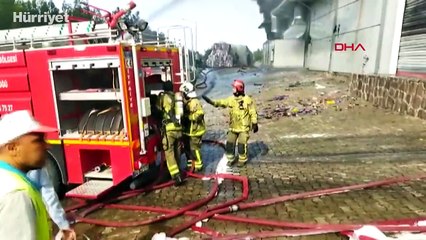 Uşak’ta iplik fabrikasında yangın