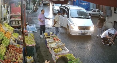 Yağmurdan kaçarken ölümden döndü