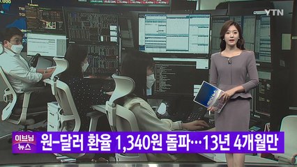[YTN 실시간뉴스] 원/달러 환율 1,339.8원...하루 만에 13.9원 ↑ / YTN