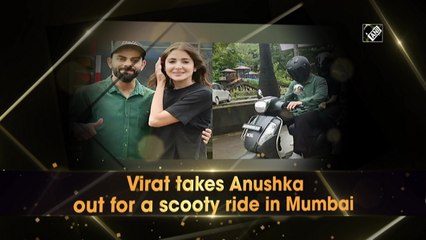 Virat takes Anushka out for a scooty ride in Mumbai