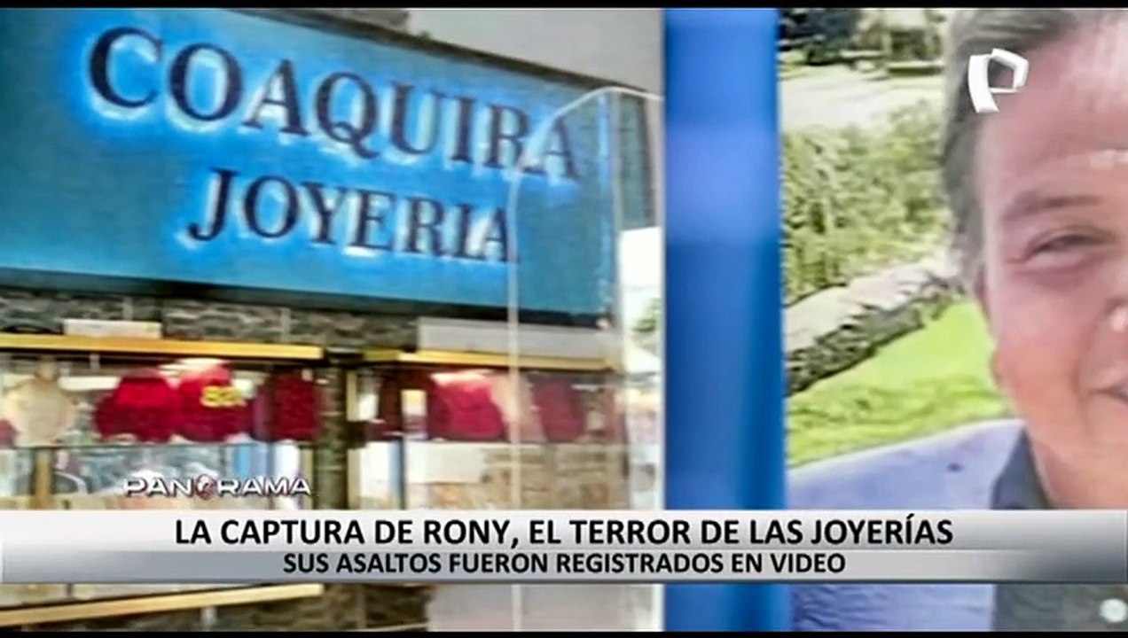 ¡Cae "El loco Ronie"! Así fue la captura del terror de las joyerías en Lima
