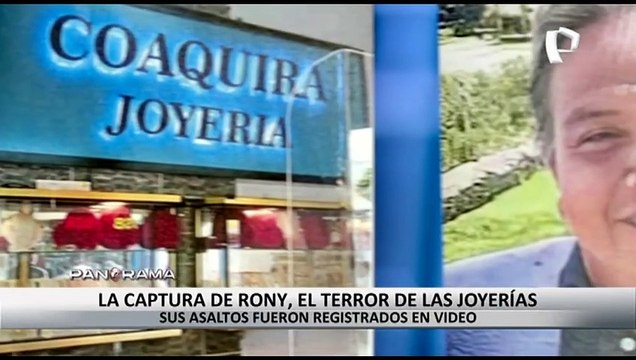 ¡Cae El loco Ronie ! Así fue la captura del terror de las joyerías en Lima