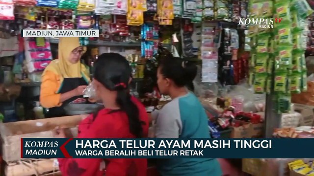 Harga Telur Ayam Masih Tinggi, Warga Beralih Beli telur Retak