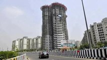 Drone footage of Supertech twin tower which will be demolished soon