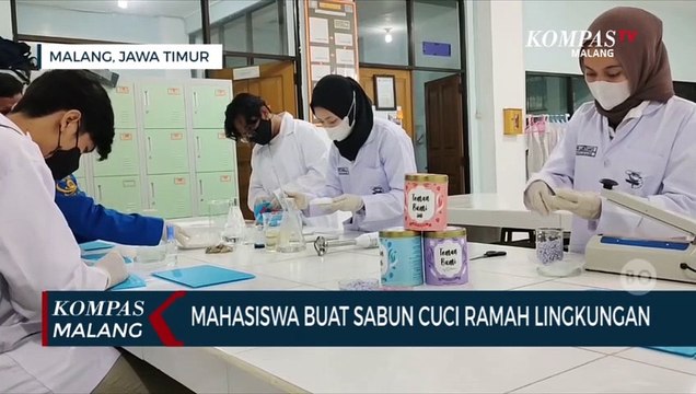 Inspiratif!! Mahasiswa di Malang Ciptakan Sabun Cuci Ramah Lingkungan