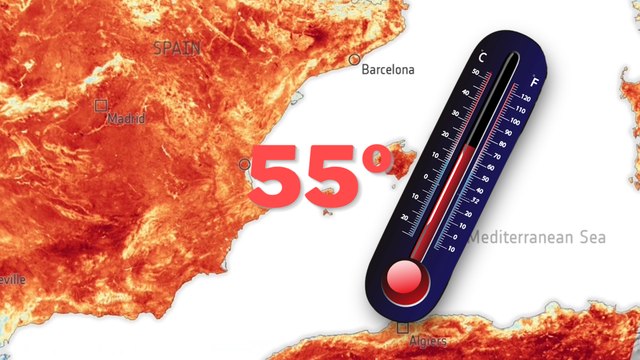Los satélites de la ESA captan imágenes de hasta 55ºC en la superficie Europea