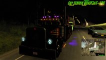 Jerr-Dan Pete 389 wrecker night ride - American Truck Simulator.