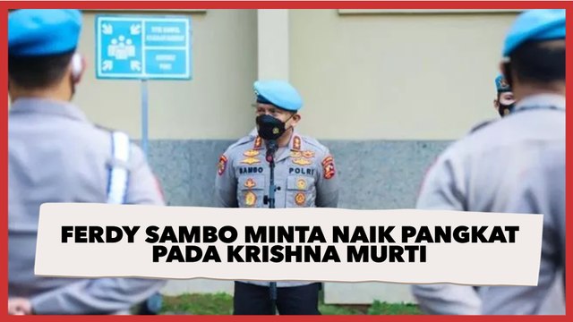 Viral Video Lawas Ferdy Sambo Minta Naik Pangkat pada Krishna Murti