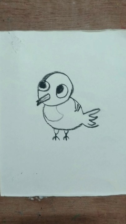 Easy bird drawing
