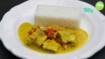 Mijoté de poisson au curry et lait de coco