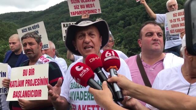 Trabzon haberi: Trabzon'da Hes Protestosu: Burada Suç İşleniyor