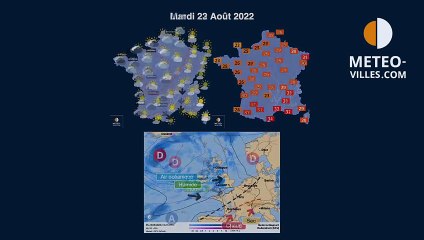 prévisions-météo du lundi 22 août 2022