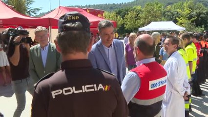 Download Video: Sánchez visita las zonas afectadas por el gran incendio de Bejís (Castellón)