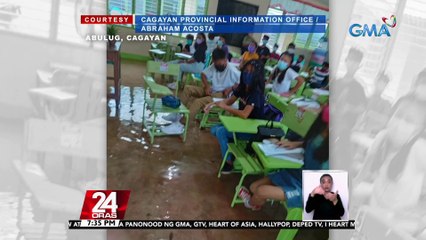 Klase sa ilang lugar sa Isabela, Cagayan at Aurora, kinansela dahil sa bagyo | 24 Oras