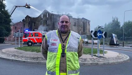 Firefighters tackle large blaze at derelict mill in Accrington