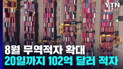 8월 단 20일간 102억 달러 적자...에너지 수입 급등이 원인 / YTN