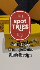 Spot Tries: Salted Egg Sponge Cake Jim's Recipe