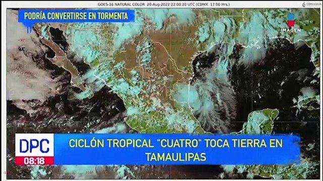 Ciclón tropical ‘Cuatro’ toca tierra en Tamaulipas