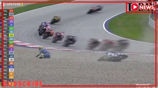 Scary Crash in MotoGp | Joan Mir flying off bike in 'scary' Austrian GP crash