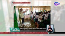 Mga estudyante sa isang eskuwelahan sa Macabebe, Pampanga, nagklase sa baha na dulot ng high tide | SONA