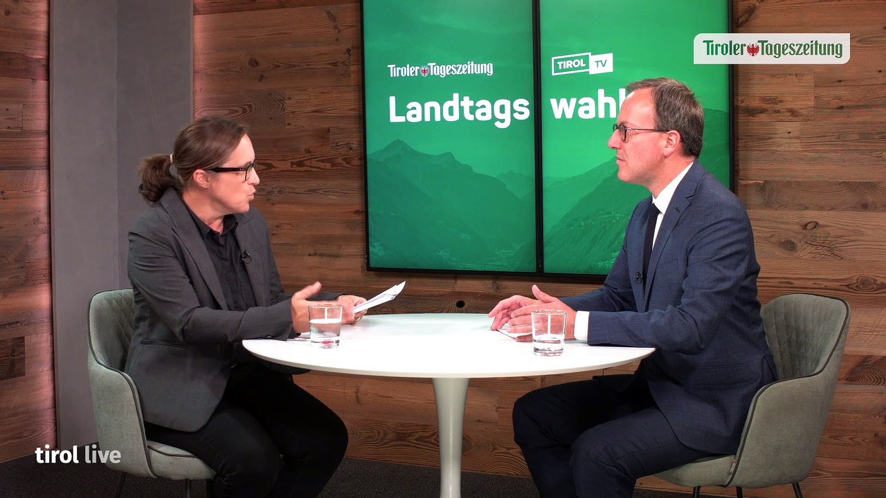 Dominik Oberhofer im Wahl-Talk bei „Tirol Live”