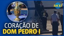 Coração de Dom Pedro I chega ao Brasil para o 7 de Setembro