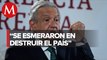 AMLO dice que seguirá culpando a gobiernos anteriores sobre situación del país