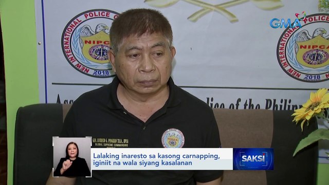 Lalaking inaresto sa kasong carnapping, iginiit na wala siyang kasalanan | Saksi