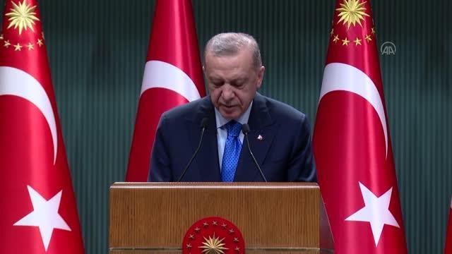 Cumhurbaşkanı Erdoğan Kabine Toplantısı'nın ardından millete seslendi: (5)