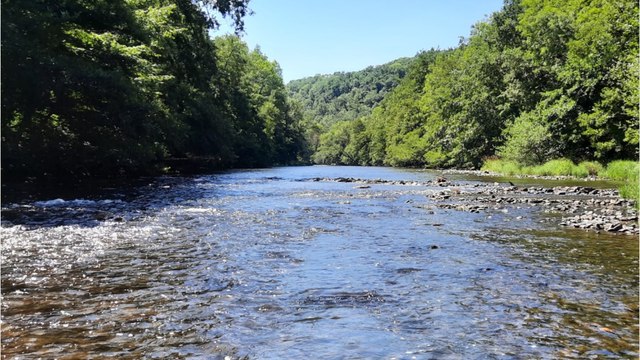 Les gorges de Rouzat à Saint-Bonnet de Rochefort dans l'Allier