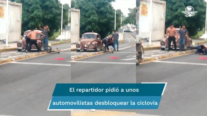 Captan golpiza a repartidor en Edomex