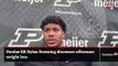 Purdue RB Dylan Downing discusses offseason weight loss