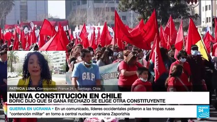 Tải video: Informe desde Santiago: Boric anunció que si gana el 'rechazo' se elige otra Constituyente